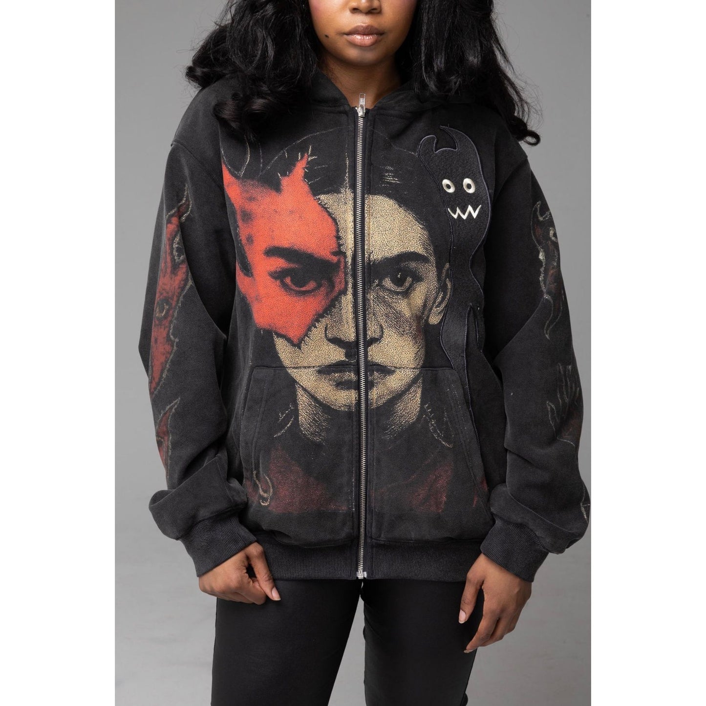 Scared Hero Hoodie (PREORDER) – Washed Black