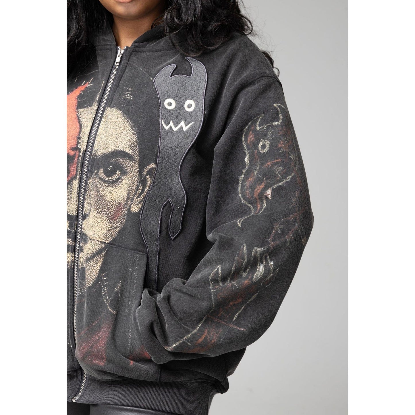 Scared Hero Hoodie (PREORDER) – Washed Black