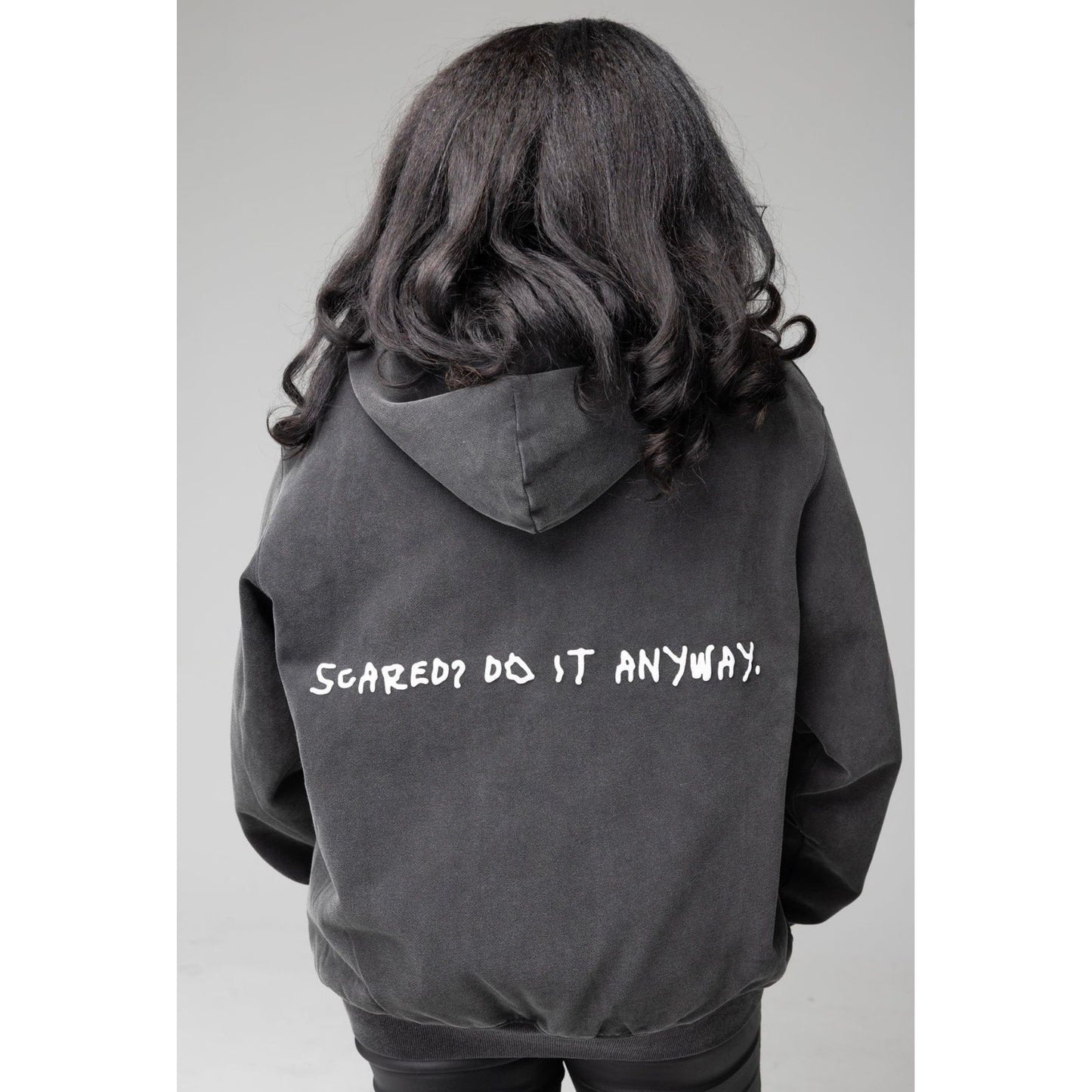 Scared Hero Hoodie (PREORDER) – Washed Black